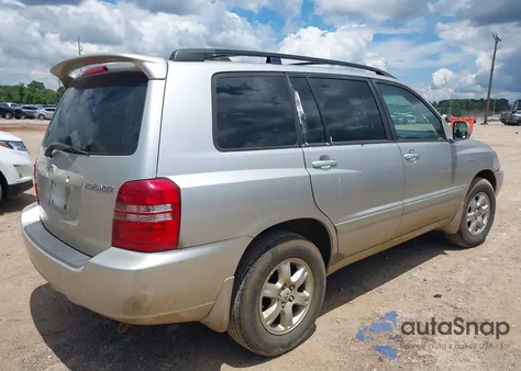 2001 Toyota Highlander V6 из США, поврежденный, VIN JTEGF21A610016295